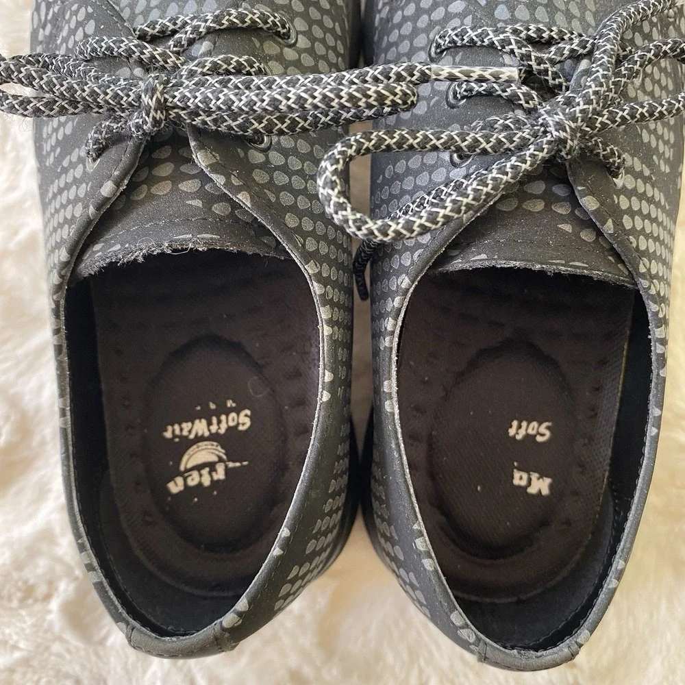 Dr. Martens Airwair Softwair‎ Cavendish Oxford Shoes Black Camo Men 6 Women 7